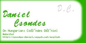 daniel csondes business card